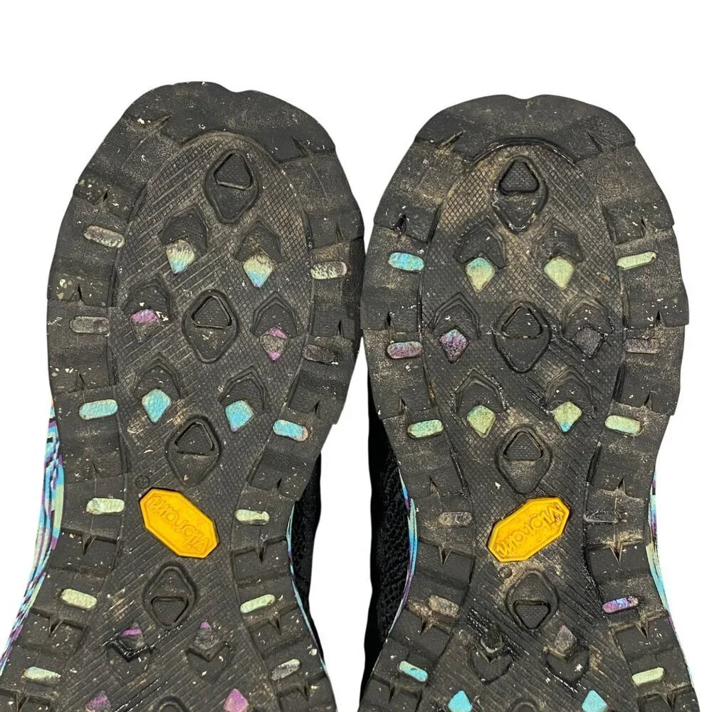 Merrell Moab flight trail Floatpro Running Shoes Black Marble Vibram Sole 8.5